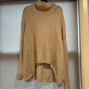H&M Tan Cowl Neck Sweater